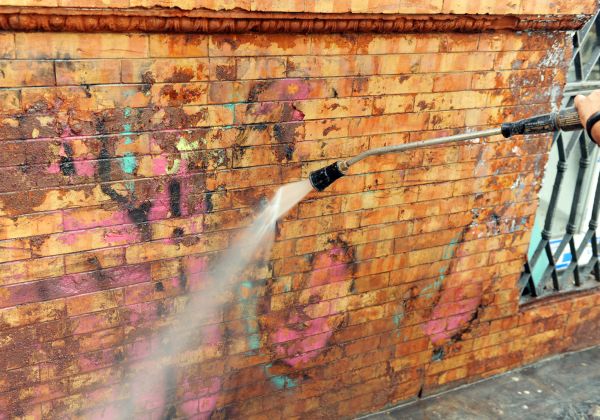 Cost of Brick Graffiti Cleaning in San Jose